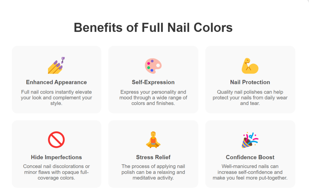 Benefits of Full Nail Colors