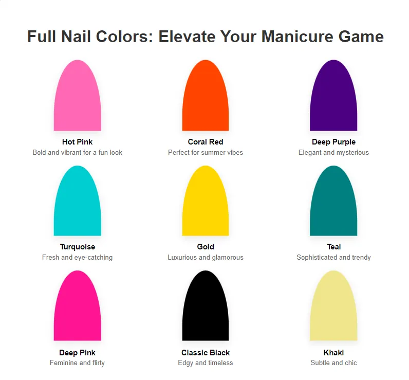Full Nail Colors Elevate Your Manicure Game
